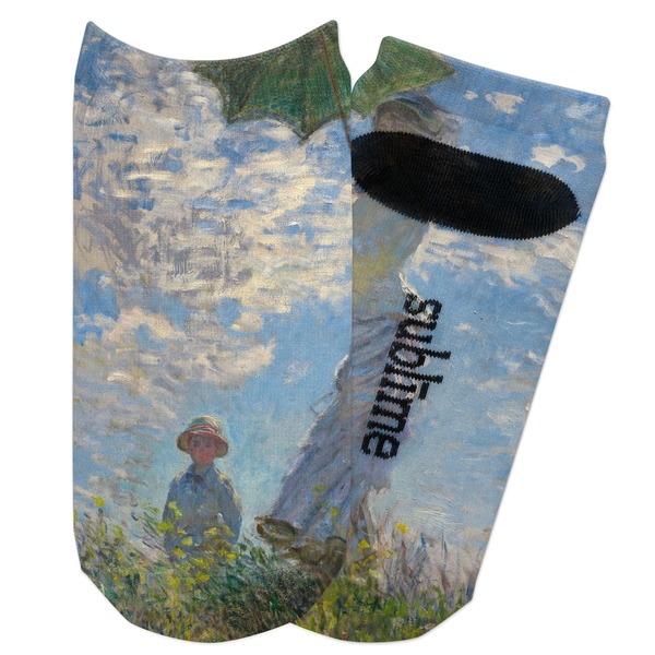 Custom Promenade Woman by Claude Monet Adult Ankle Socks