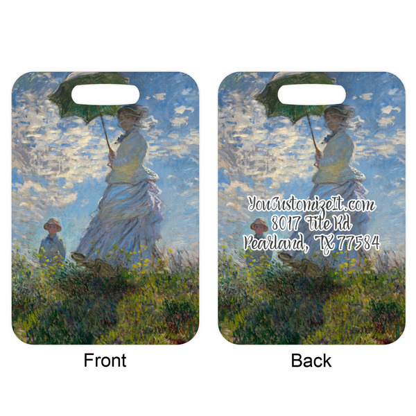 Promenade Woman Aluminum Luggage Tag (Front + Back)