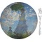 Promenade Woman by Claude Monet 8" Glass Appetizer / Dessert Plates - Single or Set