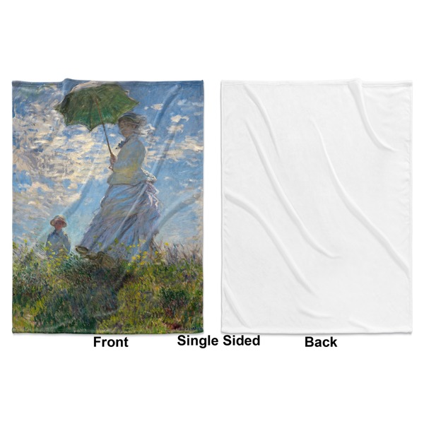 Promenade Woman Baby Blanket (Single Sided - Printed Front, White Back)