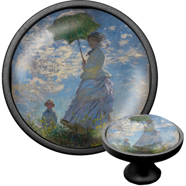 Custom Promenade Woman by Claude Monet Cabinet Knob (Black)