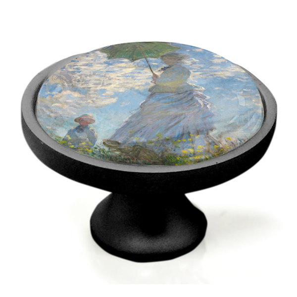 Promenade Woman Black Custom Cabinet Knob (Side)