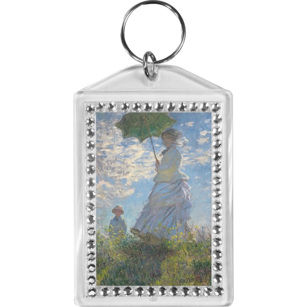 Custom Promenade Woman by Claude Monet Bling Keychain