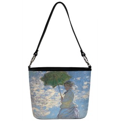 Promenade Woman by Claude Monet Bucket Bag w/ Genuine Leather Trim - Regular