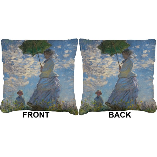 Promenade Woman Burlap Pillow Approval