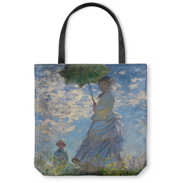 Custom Promenade Woman by Claude Monet Canvas Tote Bag - Small - 13"x13"