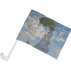 Promenade Woman by Claude Monet Car Flag - Small