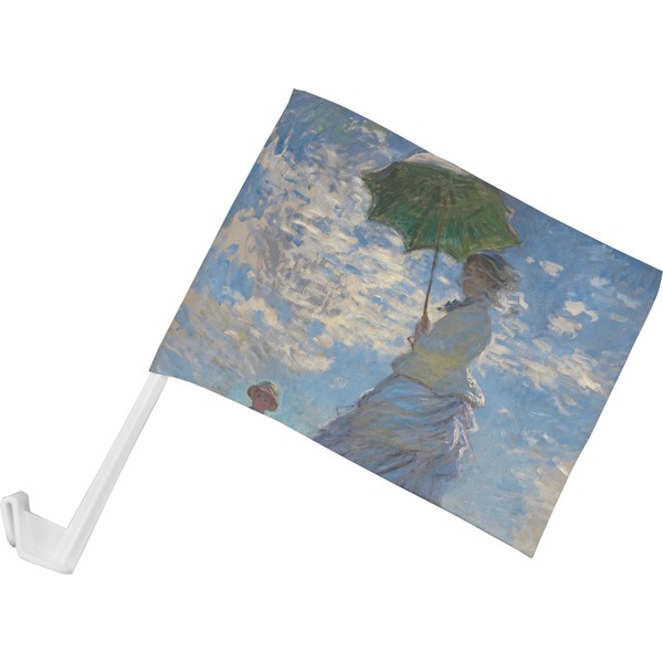 Custom Promenade Woman by Claude Monet Car Flag - Small