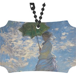 Promenade Woman by Claude Monet Rear View Mirror Ornament