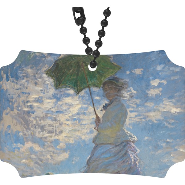 Custom Promenade Woman by Claude Monet Rear View Mirror Ornament