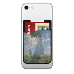 Promenade Woman by Claude Monet 2-in-1 Cell Phone Credit Card Holder & Screen Cleaner
