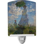 Promenade Woman by Claude Monet Ceramic Night Light