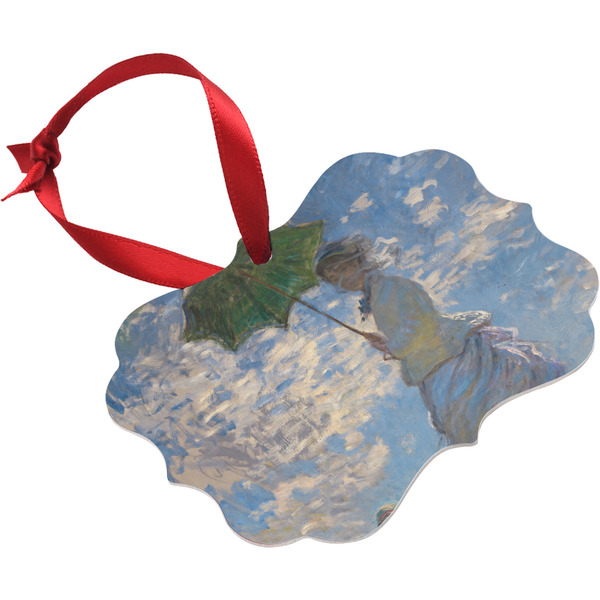 Promenade Woman Christmas Ornament (Angle View)