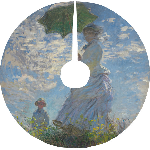 Custom Promenade Woman by Claude Monet Tree Skirt