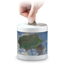 Promenade Woman by Claude Monet Coin Bank