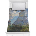 Promenade Woman by Claude Monet Comforter - Twin