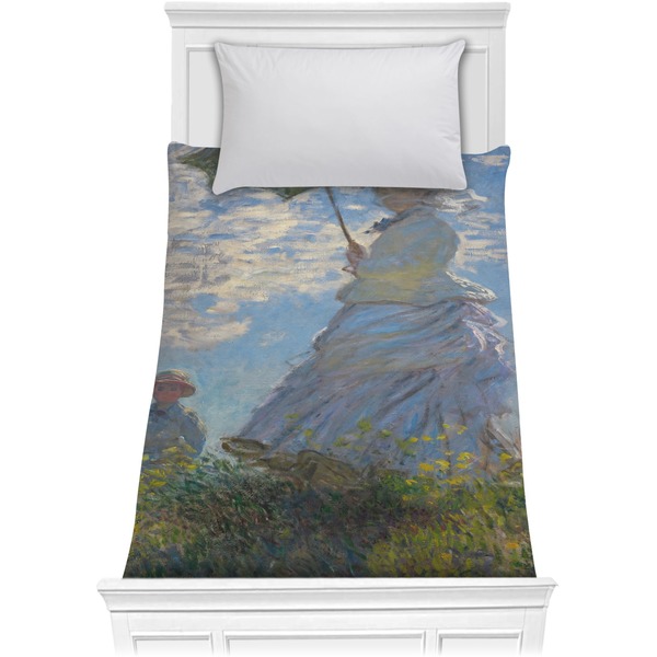 Custom Promenade Woman by Claude Monet Comforter - Twin
