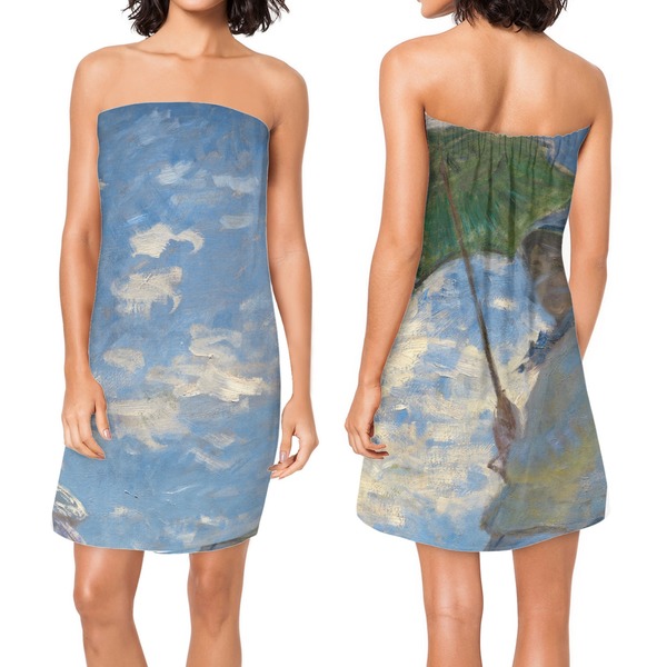 Promenade Woman Custom Bath Wrap - Front & Back View