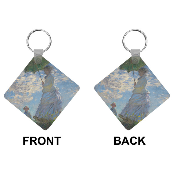 Promenade Woman Diamond Keychain (Front + Back)