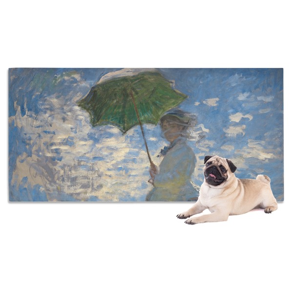 Custom Promenade Woman by Claude Monet Dog Towel