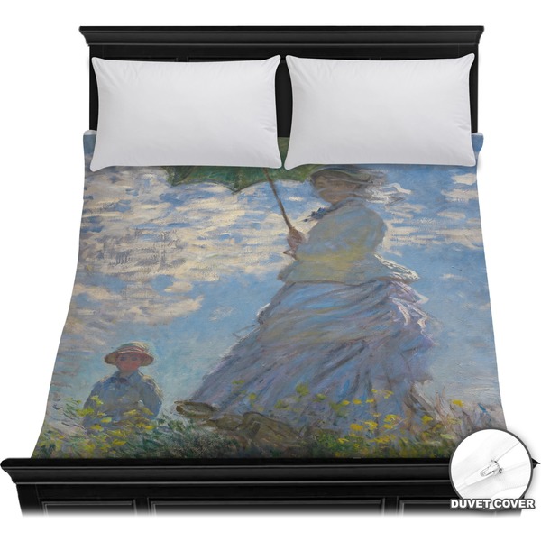 Custom Promenade Woman by Claude Monet Duvet Cover - Full / Queen