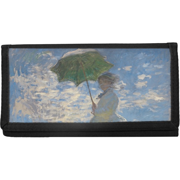Custom Promenade Woman by Claude Monet Canvas Checkbook Cover