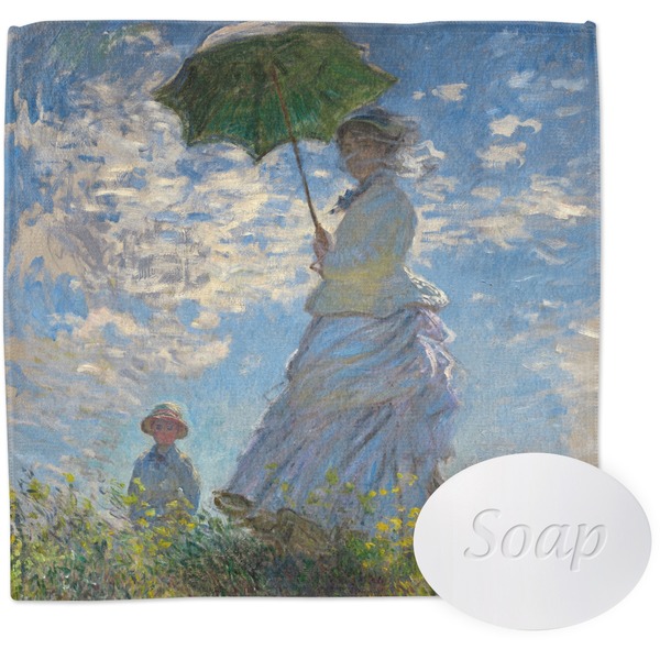 Custom Promenade Woman by Claude Monet Washcloth