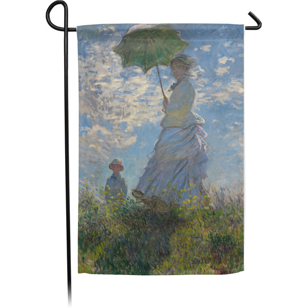 Custom Promenade Woman by Claude Monet Small Garden Flag - Single Sided