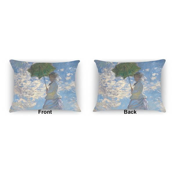 Promenade Woman Indoor Rectangular Burlap Pillow (Front and Back)