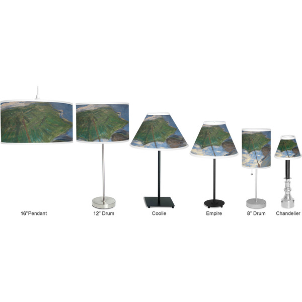 Promenade Woman Lamp Full View Size Comparison