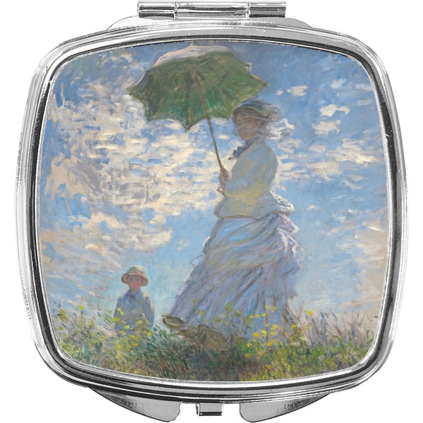 Custom Promenade Woman by Claude Monet Compact Makeup Mirror