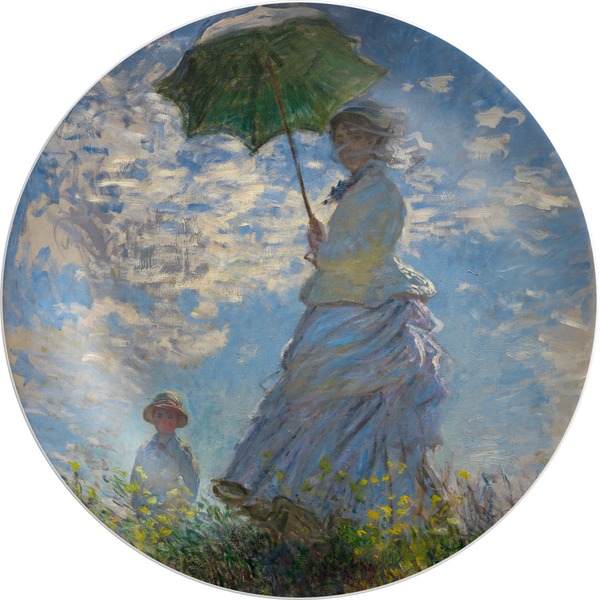 Custom Promenade Woman by Claude Monet Melamine Plate