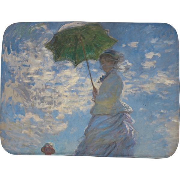 Custom Promenade Woman by Claude Monet Memory Foam Bath Mat - 48"x36"