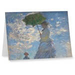 Promenade Woman by Claude Monet Note cards