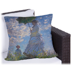 Promenade Woman by Claude Monet Outdoor Pillow