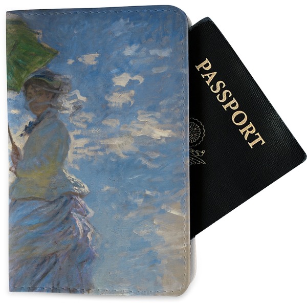 Custom Promenade Woman by Claude Monet Passport Holder - Fabric