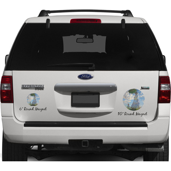 Promenade Woman Personalized Car Magnets on Ford Explorer