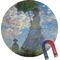 Promenade Woman by Claude Monet Round Fridge Magnet