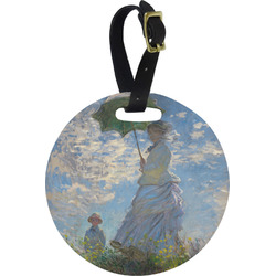 Promenade Woman by Claude Monet Plastic Luggage Tag - Round