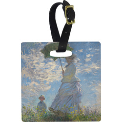 Promenade Woman by Claude Monet Plastic Luggage Tag - Square