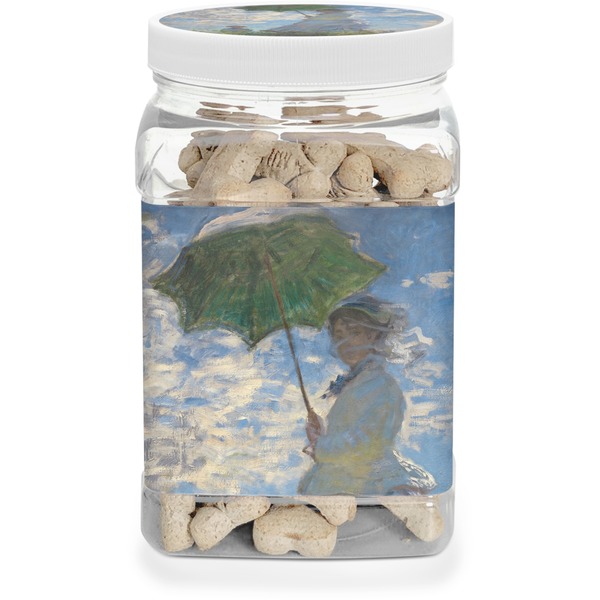 Custom Promenade Woman by Claude Monet Dog Treat Jar