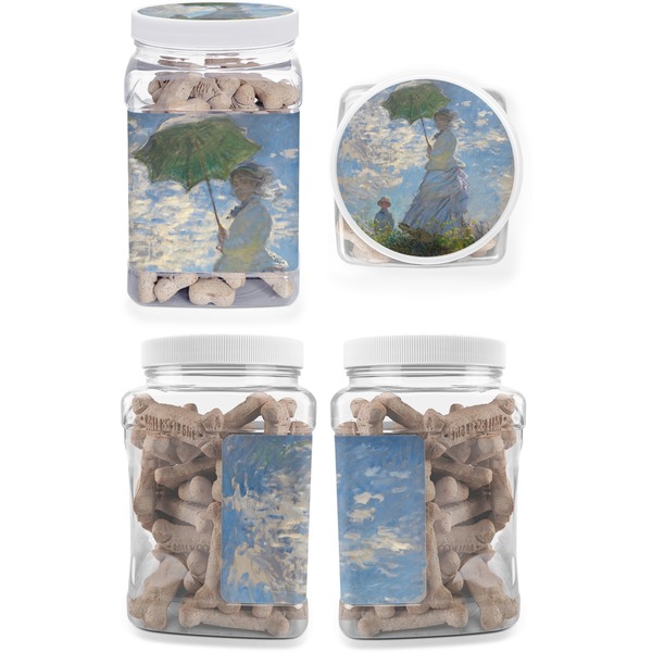 Promenade Woman Pet Treat Jar - Multiple Angles