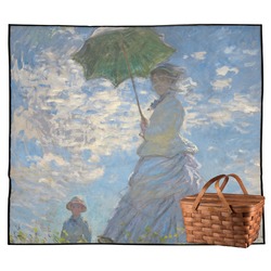 Promenade Woman by Claude Monet Outdoor Picnic Blanket
