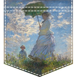 Promenade Woman by Claude Monet Iron On Faux Pocket