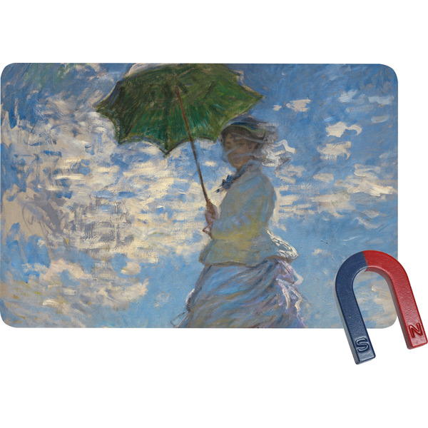 Custom Promenade Woman by Claude Monet Rectangular Fridge Magnet
