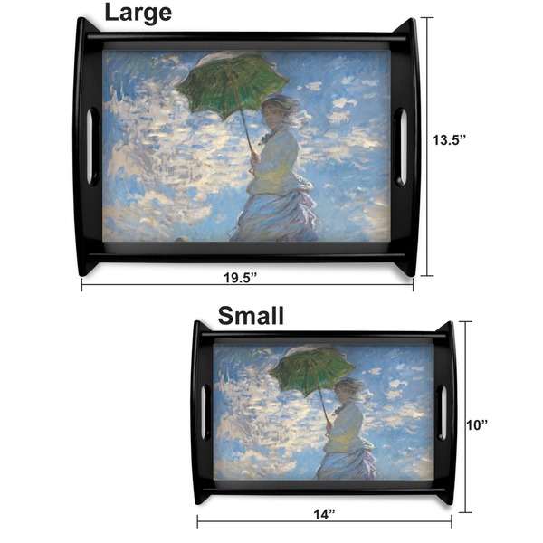 Promenade Woman Serving Tray Black Sizes