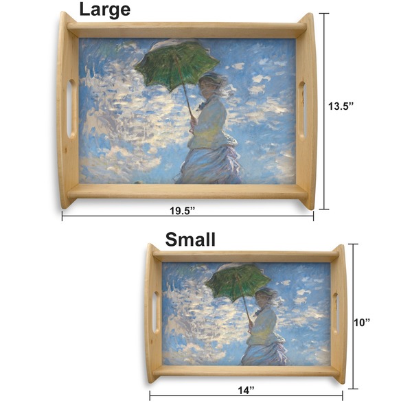 Promenade Woman Serving Tray Wood Sizes