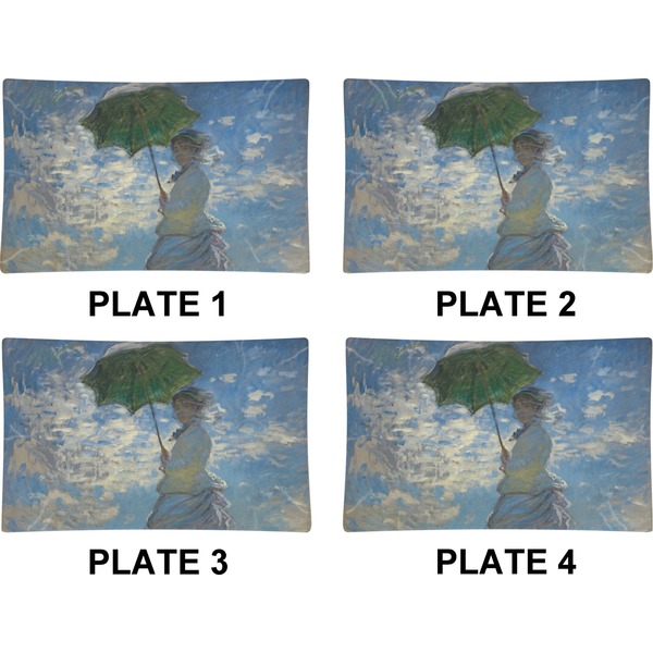 Promenade Woman Set of Rectangular Dinner Plates (Approval)