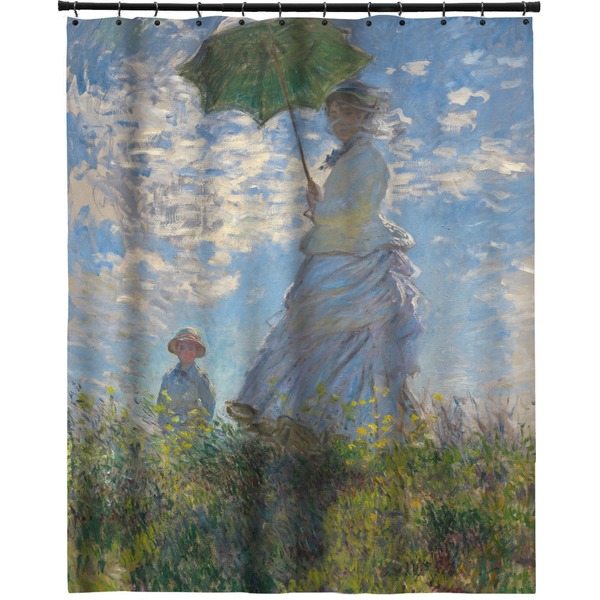 Custom Promenade Woman by Claude Monet Extra Long Shower Curtain - 70"x84"