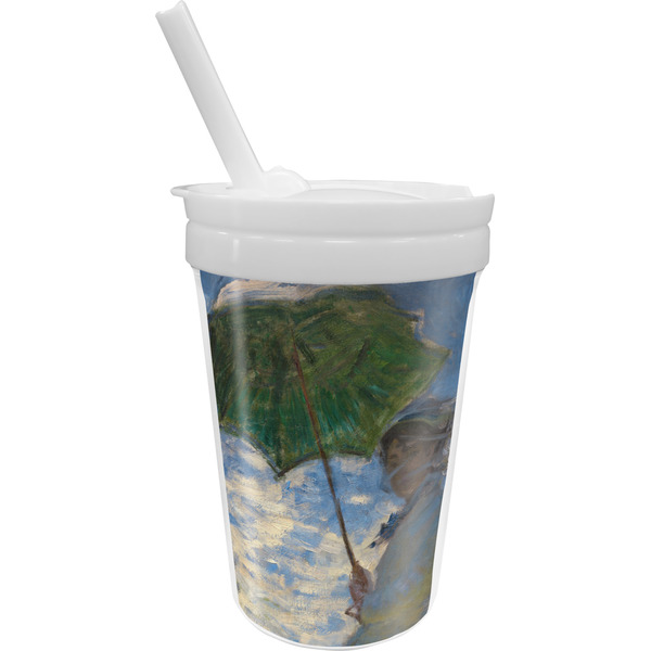 Custom Promenade Woman by Claude Monet Sippy Cup with Straw